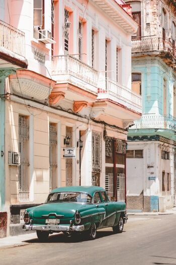 AFFICHE 30x40 CM - CARS OF CUBA N.3 3