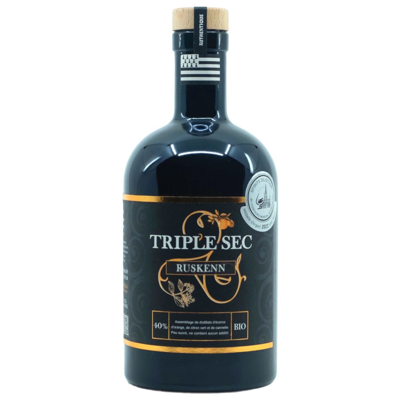 Triplo secco RUSKENN 40% BIOLOGICO 70cL
