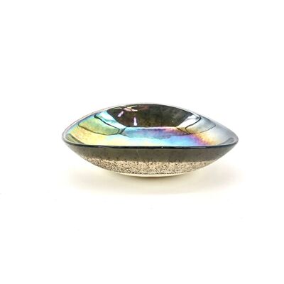 Quartz, Assiette Courbée en Verre de Murano - Mignon