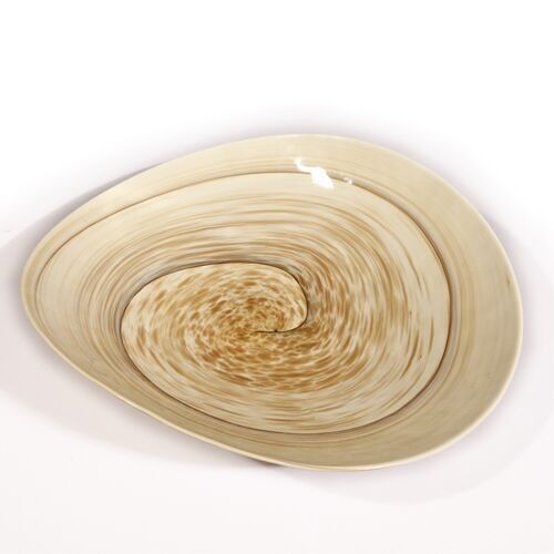 Striato, Piatto Piegato in Vetro di Murano - Mignon