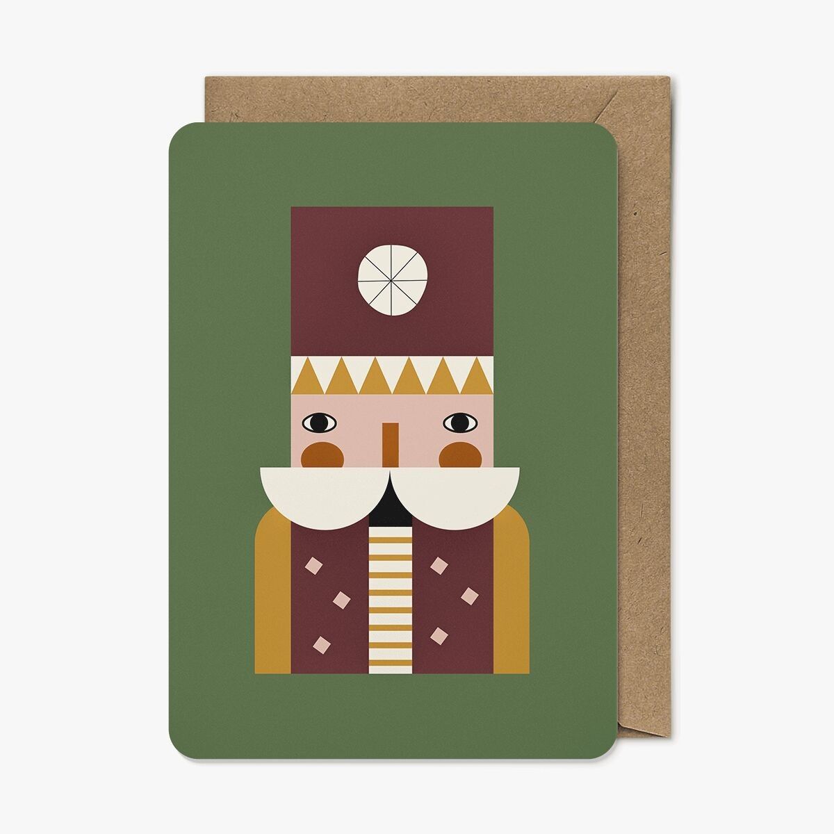Der Nussknacker Weihnachtspostkarte, Waldgrün
