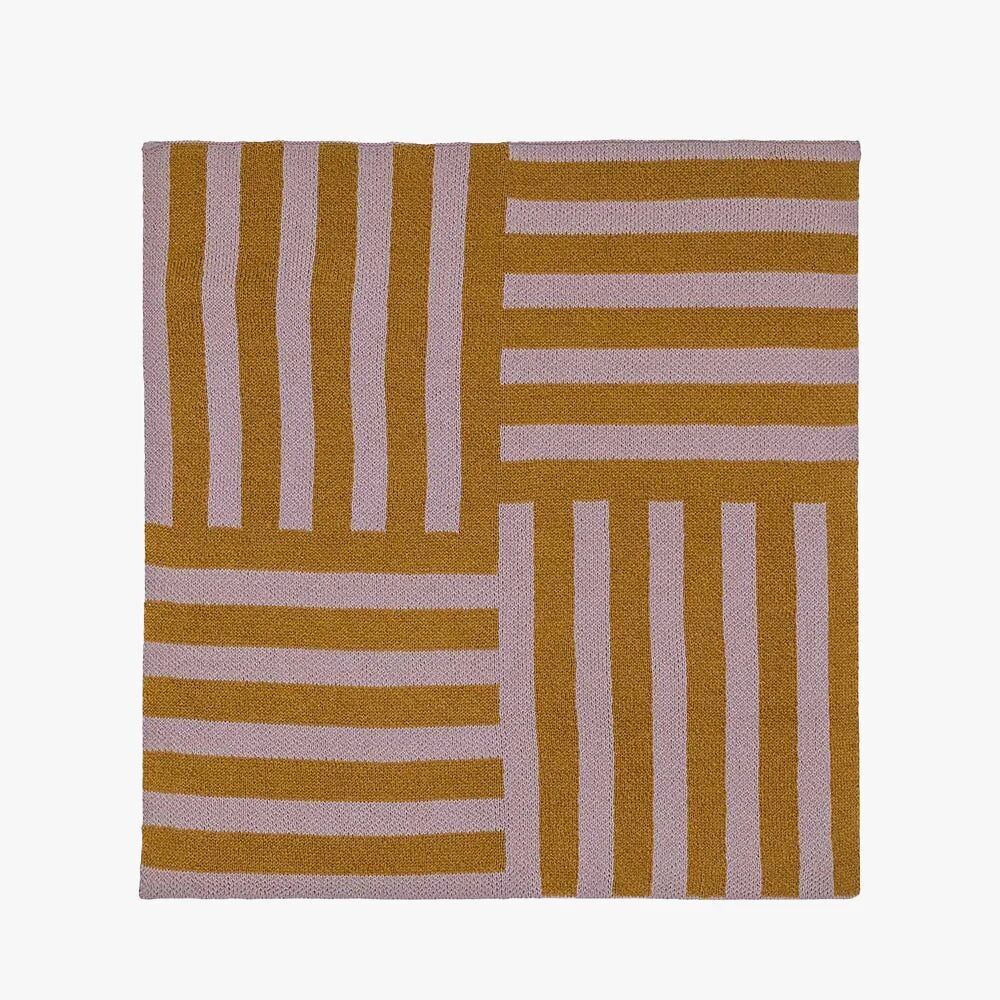 Cotton Knitted Dish Cloth, Cinnamon Mauve