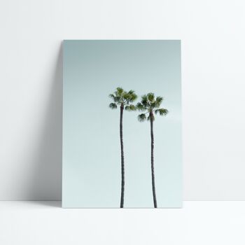 AFFICHE 30x40 CM - LOS ANGELES PALM TREES 1