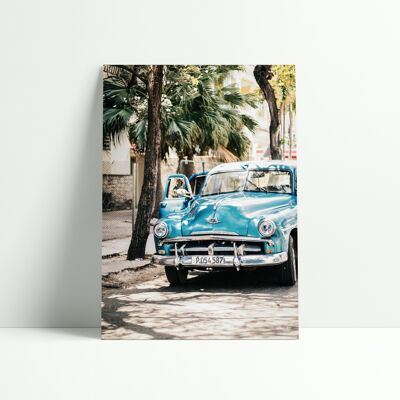 CARTEL 30x40 CM - COCHES DE CUBA N.4