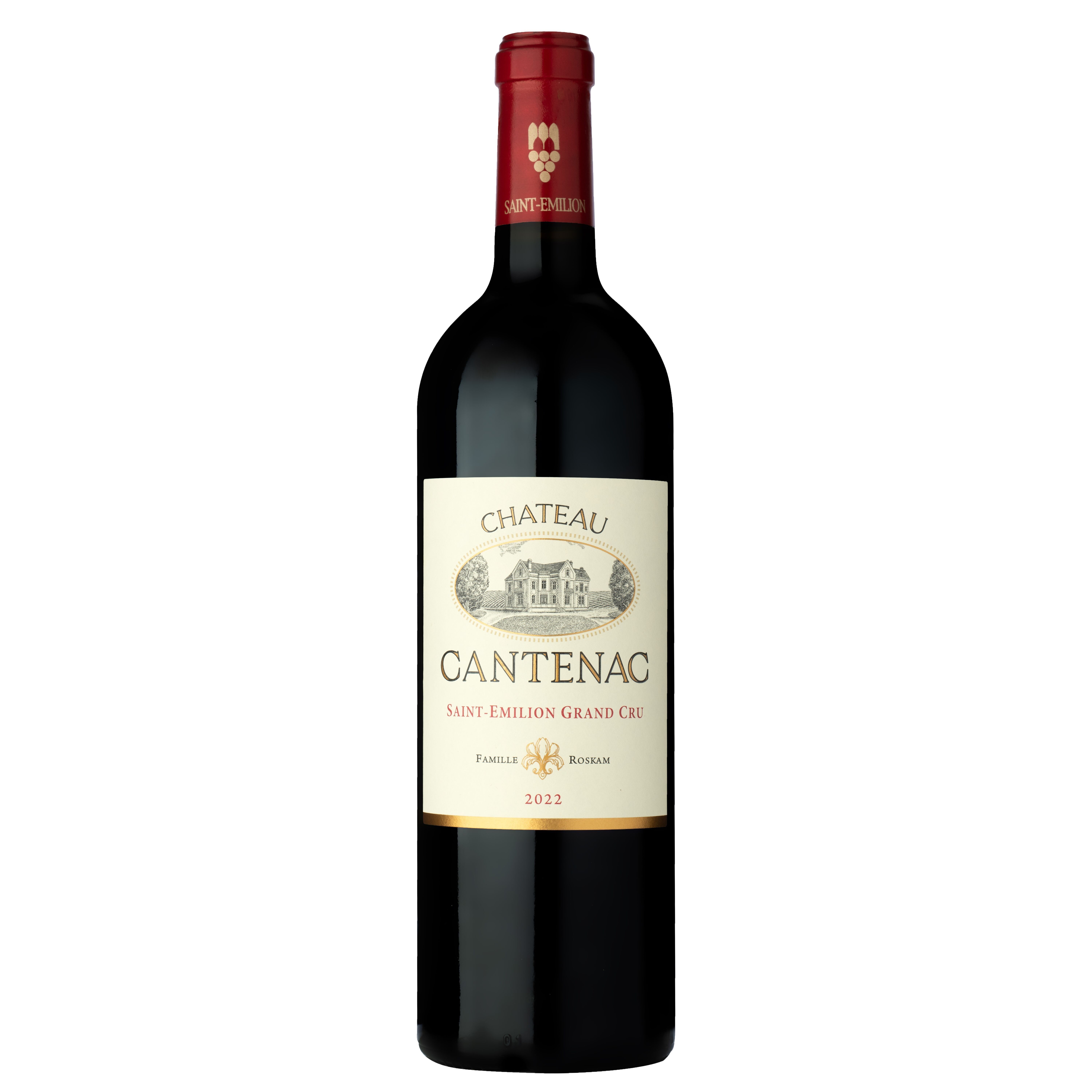 Château Cantenac 2022, Saint-Emilion Grand Cru - Bottiglia da 75cl. Vino rosso.