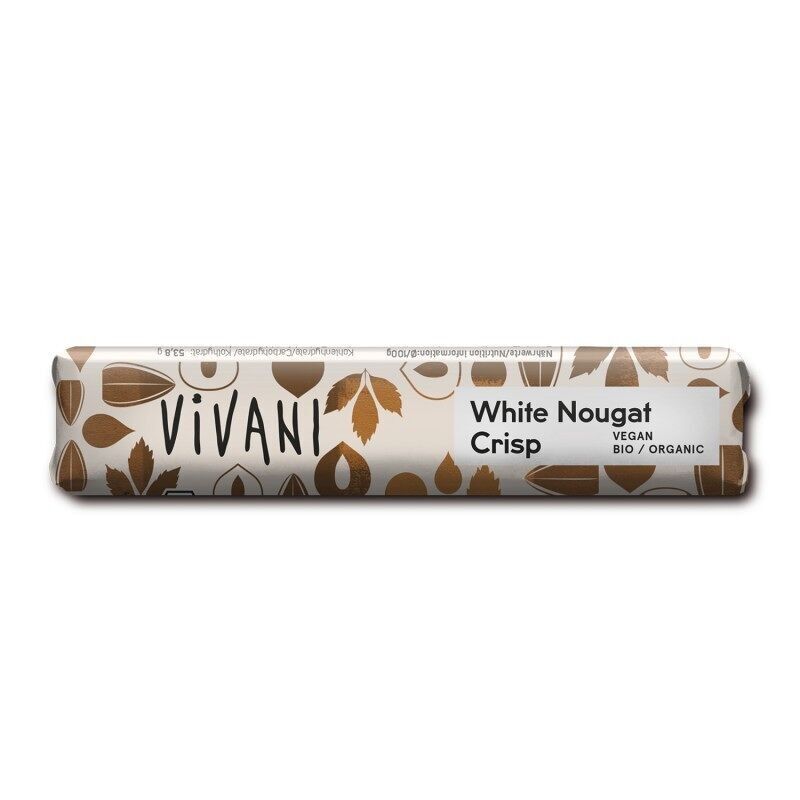 Tavoletta di cioccolato bianco con pralinato e croccante alla nocciola ECO Vivani 35g