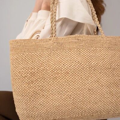 Panier en raphia naturel Maeva