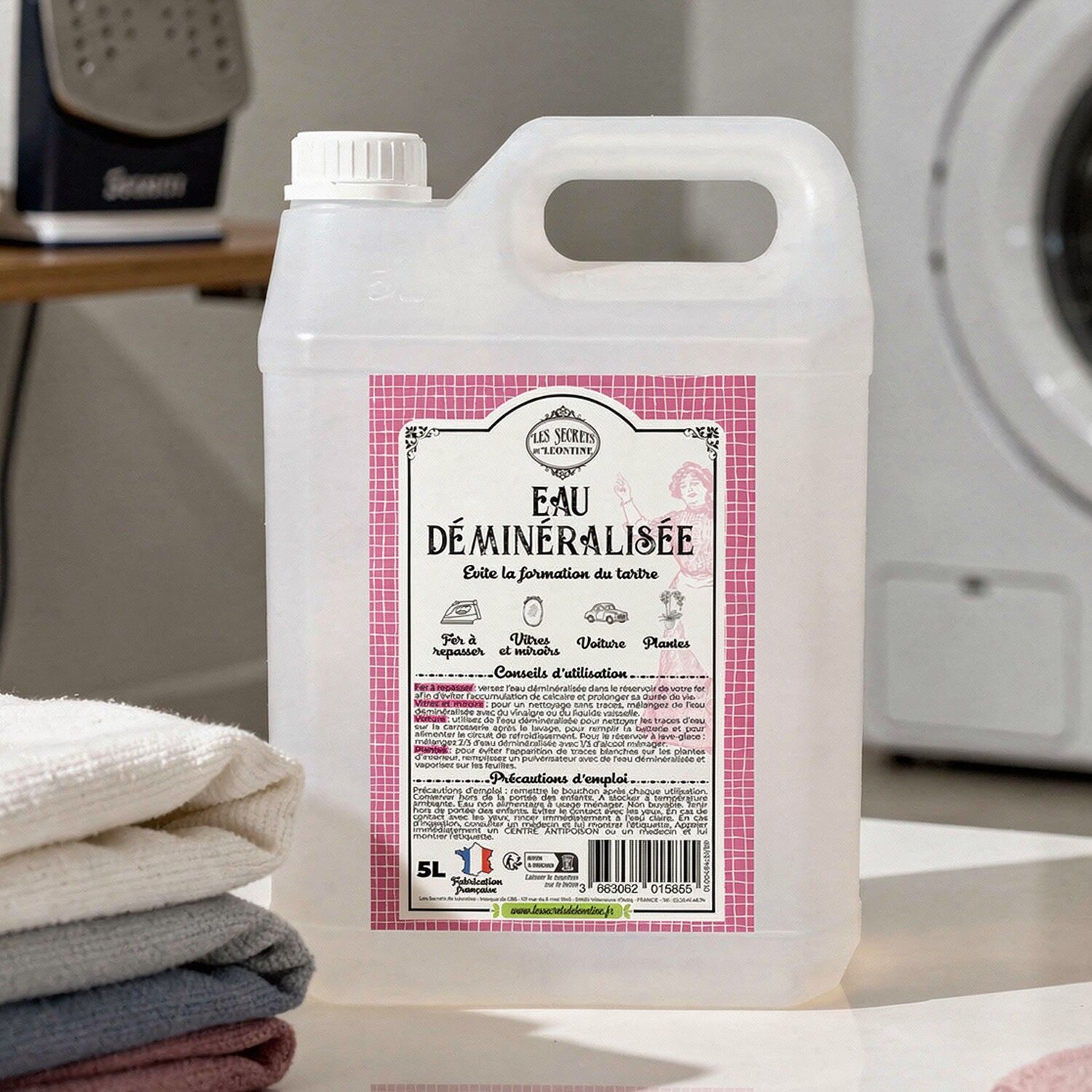 Eau déminéralisée sans parfum - Bidon 5L
