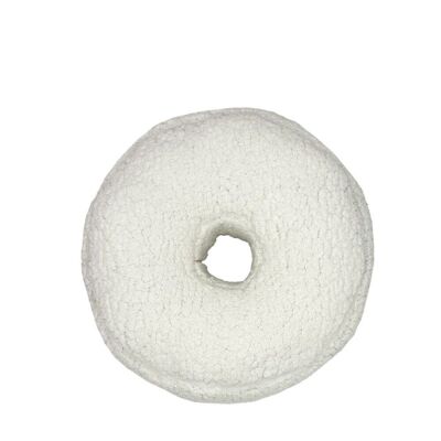 Letter Teddy pillow, white