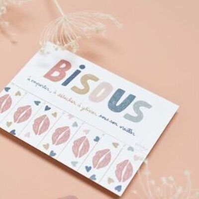Tarjeta de besos