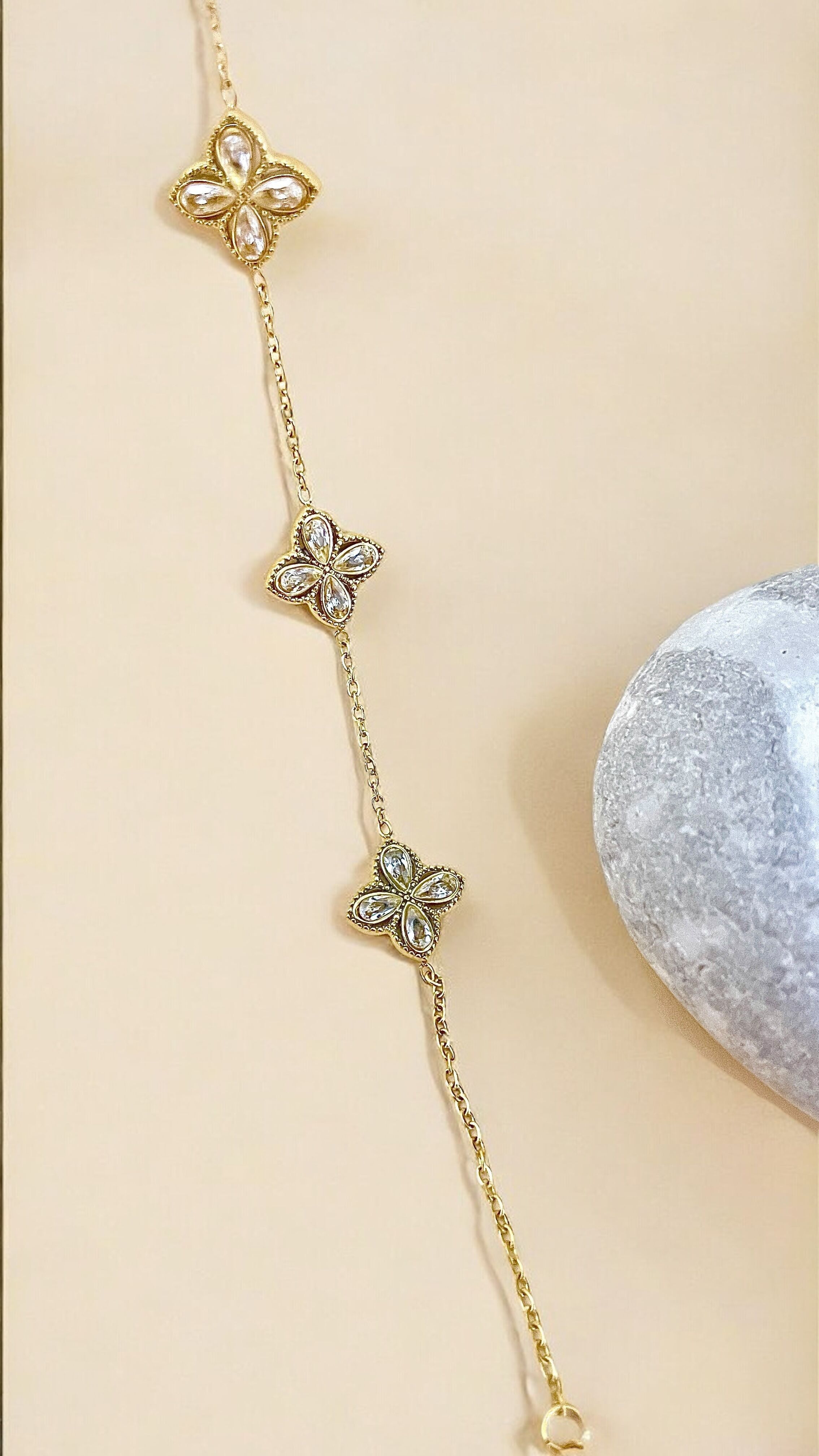 Bracelet en acier inoxydable fleurs de lys