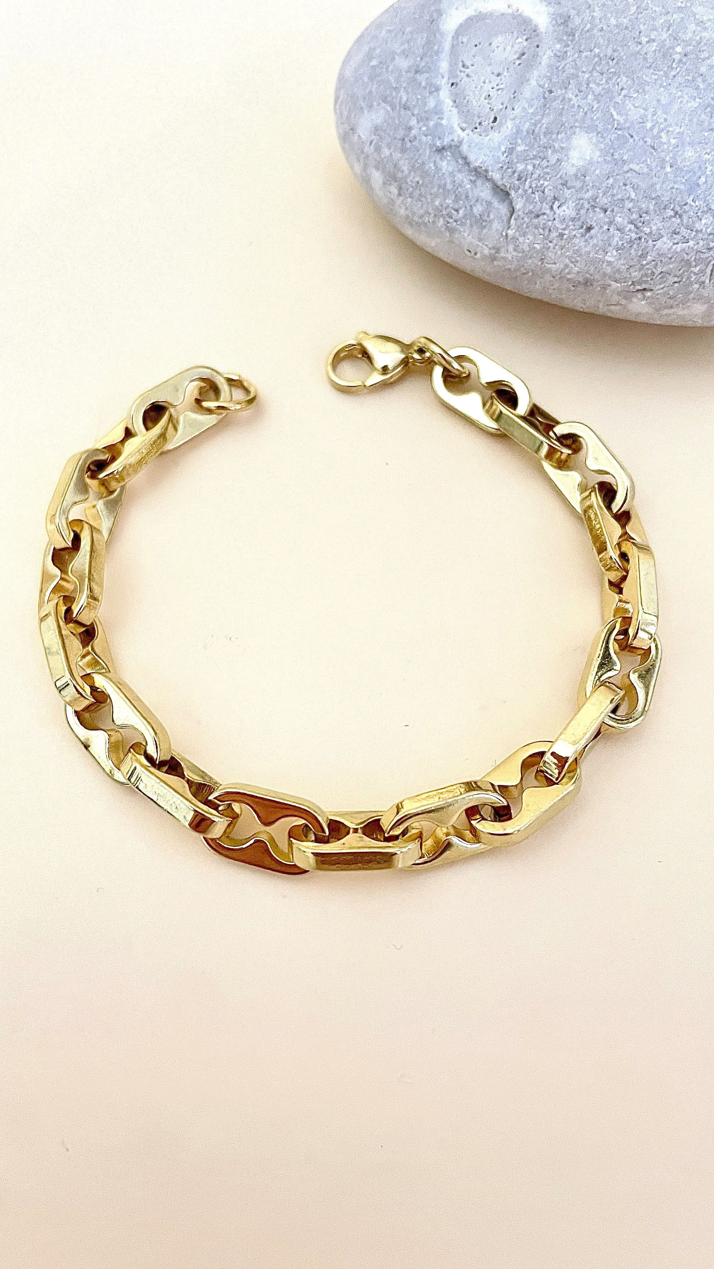 Bracelet à breloques en acier inoxydable