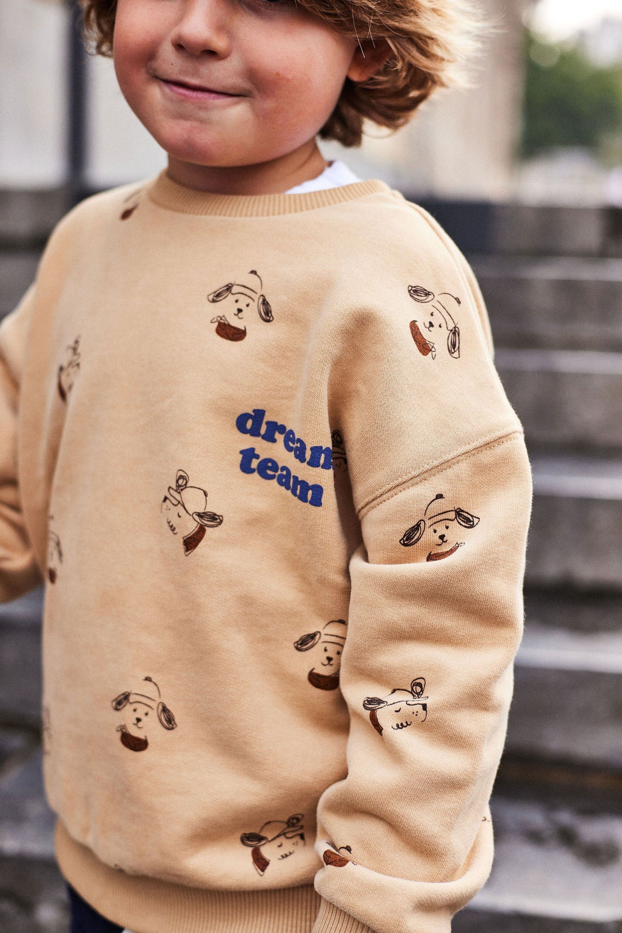 Edith Dog Sweatshirt ##2799CY Beige