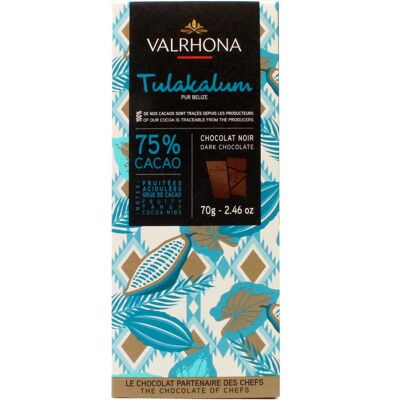 Valrhona Tulakalum 75% dark chocolate bar 70g
