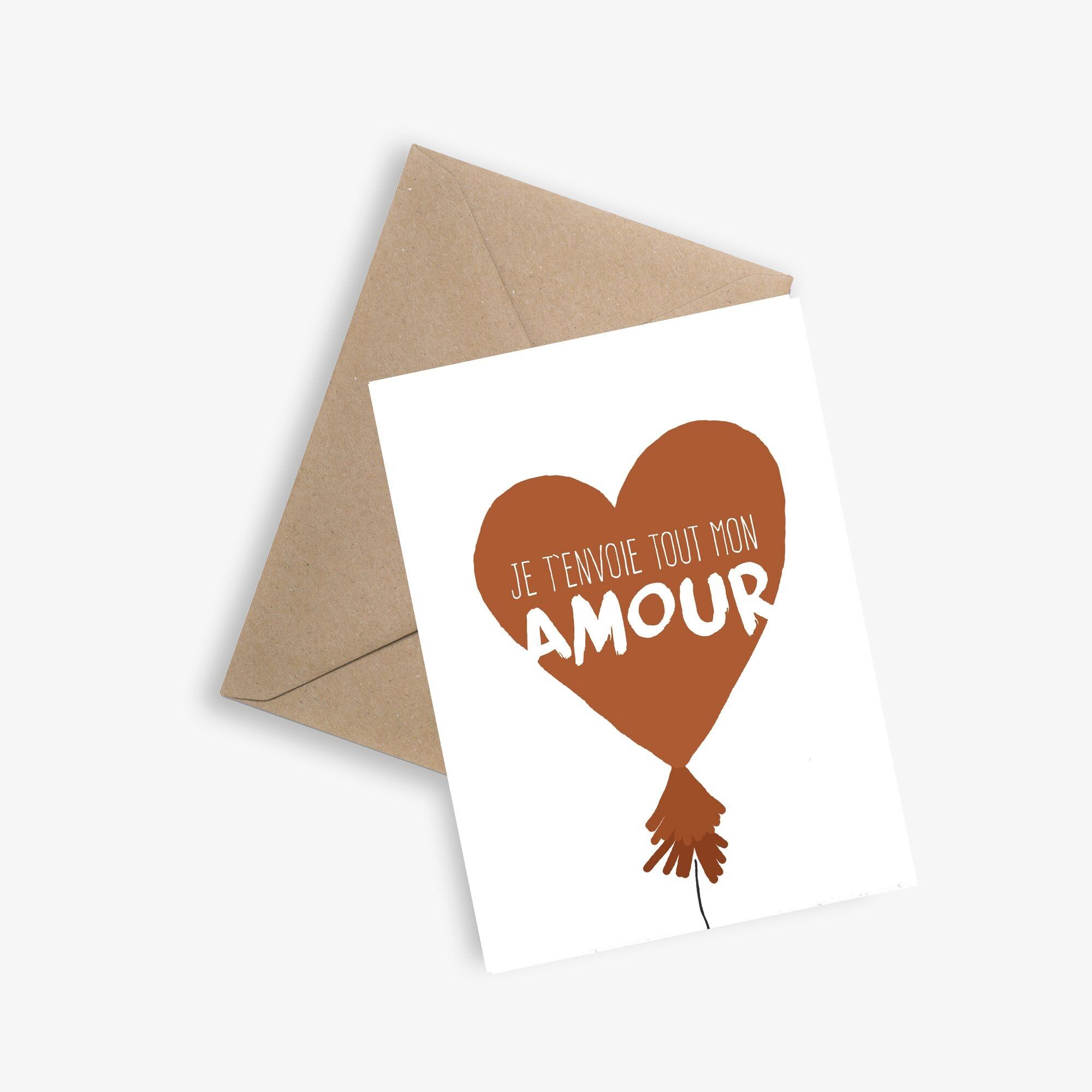 Tarjeta de mensaje - LES ENVIO TODO MI AMOR