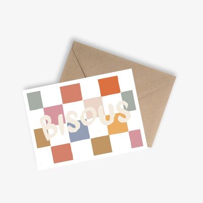 Tarjeta de mensaje - BESOS
