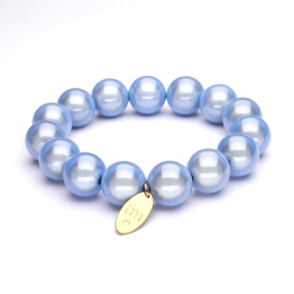 Pulsera LizzyMae Azul claro 14 mm