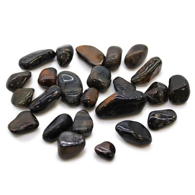 Small African Stones - Tiger's Eye - Blue
