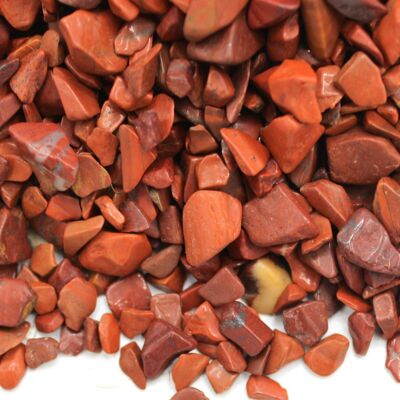 Chips de pierres précieuses de jaspe rouge en vrac - 1 kg