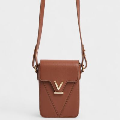 Sacoche pour téléphone Luna Compact Vegan Bio-Based Bamboo en marron