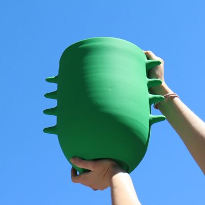 Jarrón Banasa- Verde mate