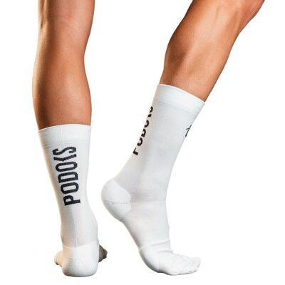 PODOKS - Chaussettes de course hautes (blanc/noir/bleu/vert)