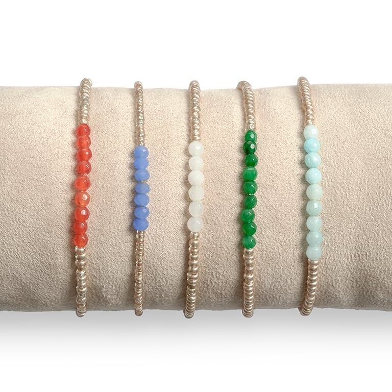 Conjunto de pulseras Myra multicolor