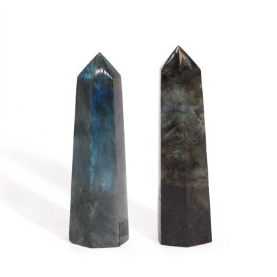 Punti Labradorite del Madagascar (circa 63-93 g 80x90 mm)