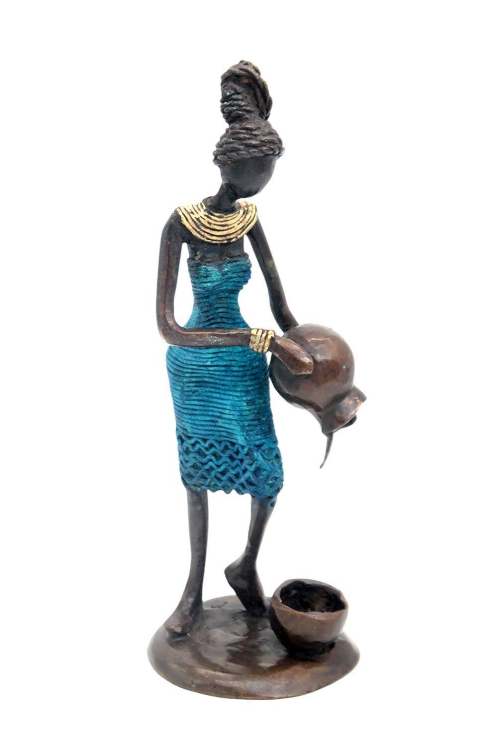 Bronzo Ibrahim Dermé 25 cm blu n°10