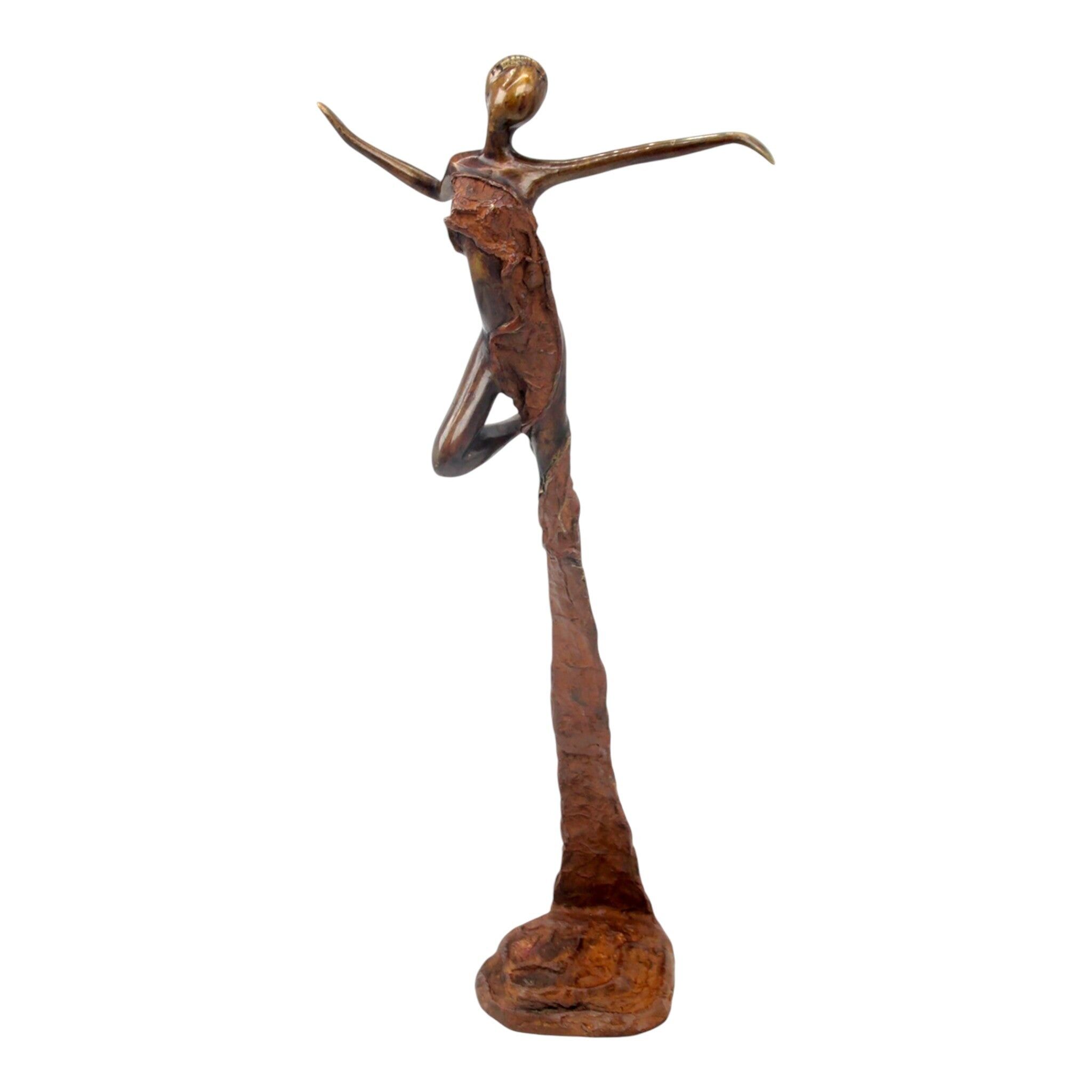 Ballerina Issouf in bronzo 50 cm marrone n°2