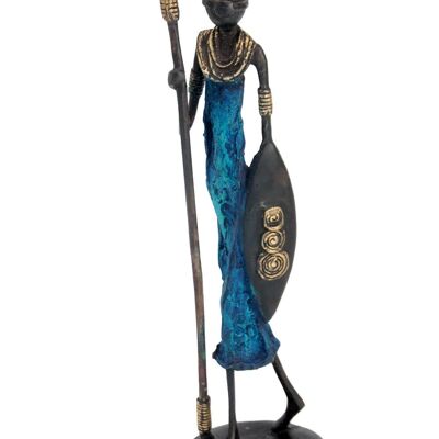 Bronzo 35 cm blu n°3