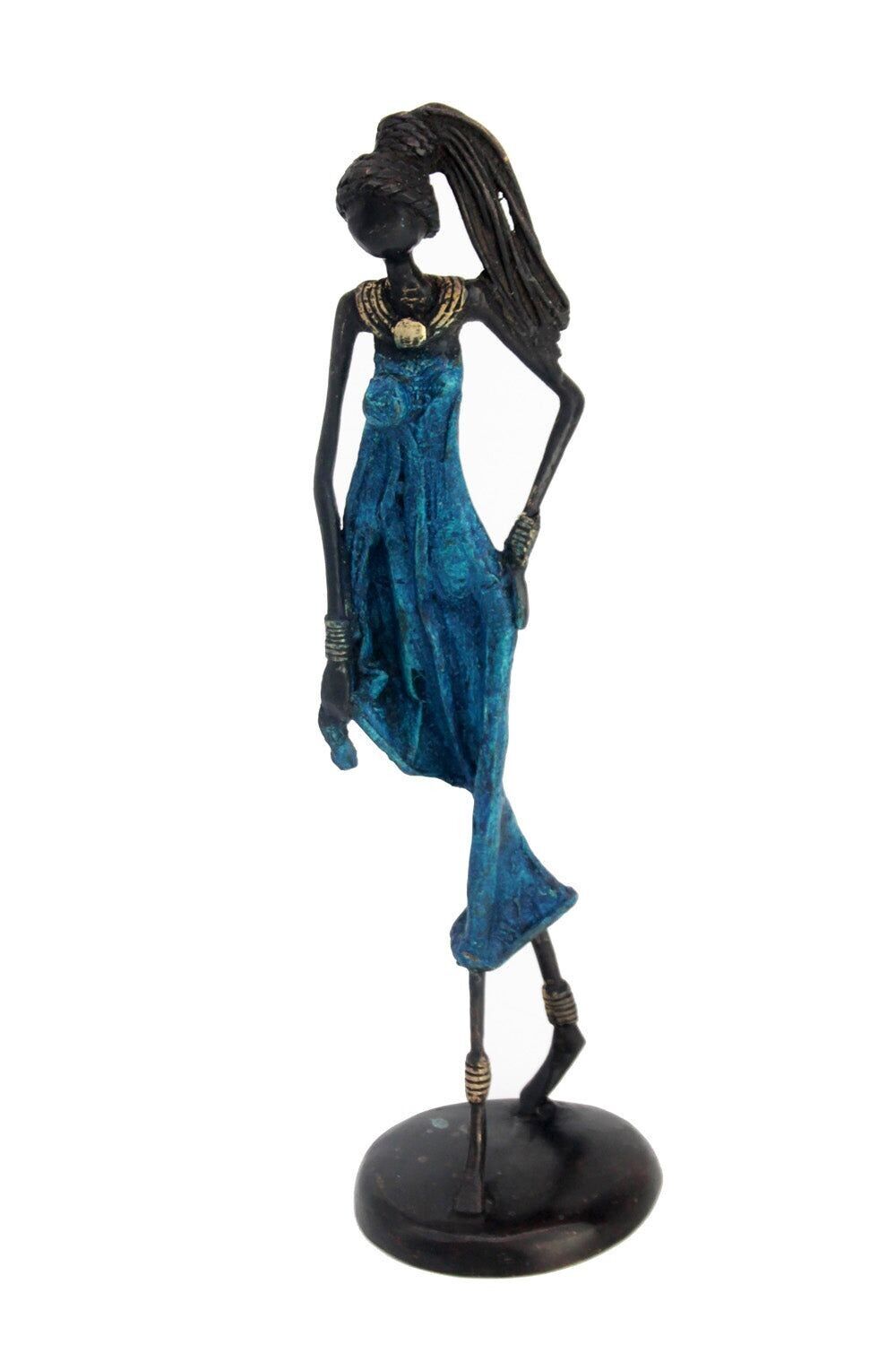 Bronzo 35 cm blu n°9