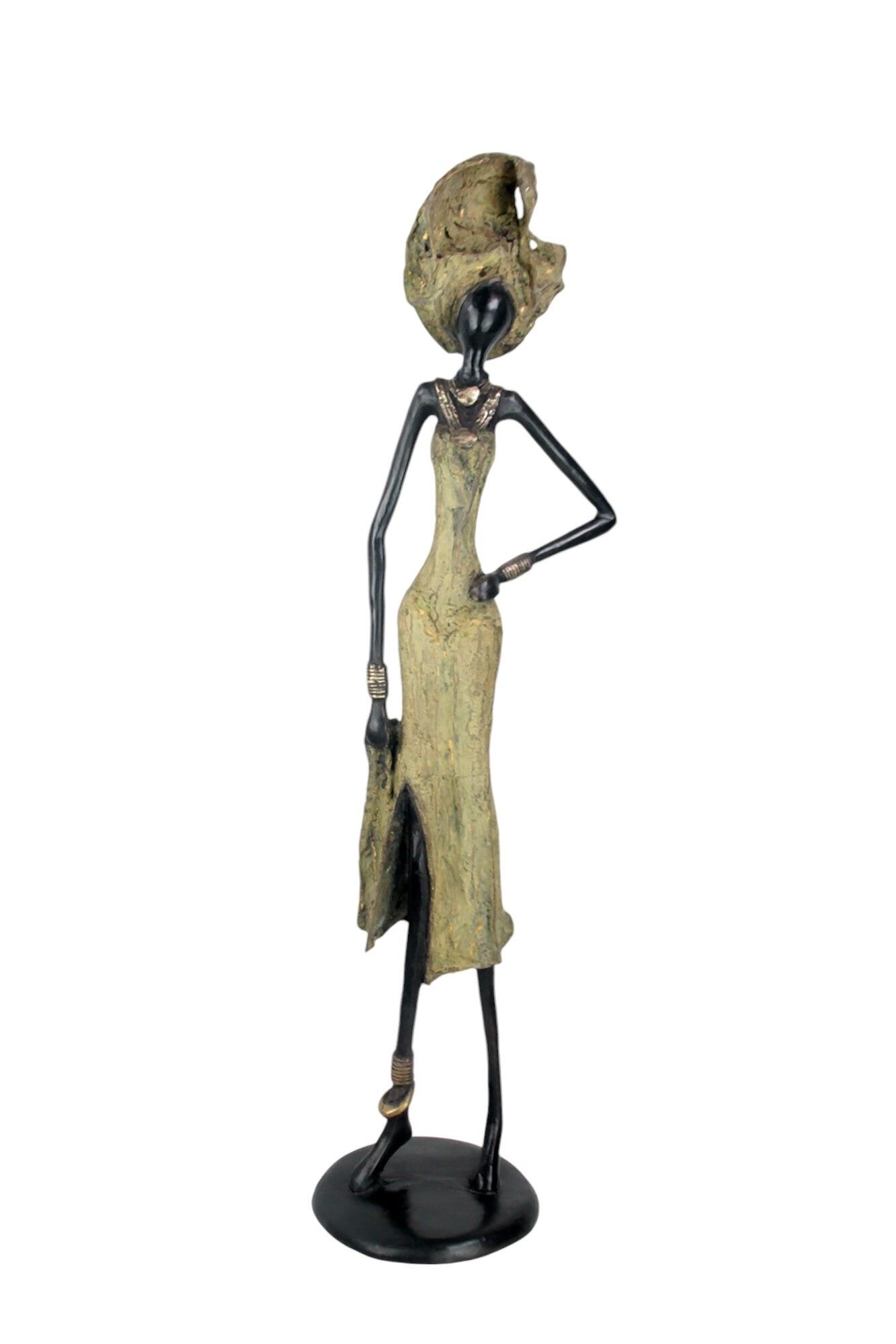 Bronzo Issouf 70 cm verde n°1