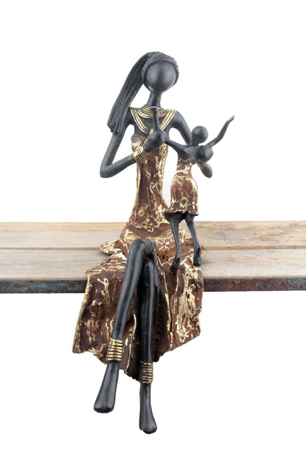 Seduto bronzo 40 cm marrone n°2