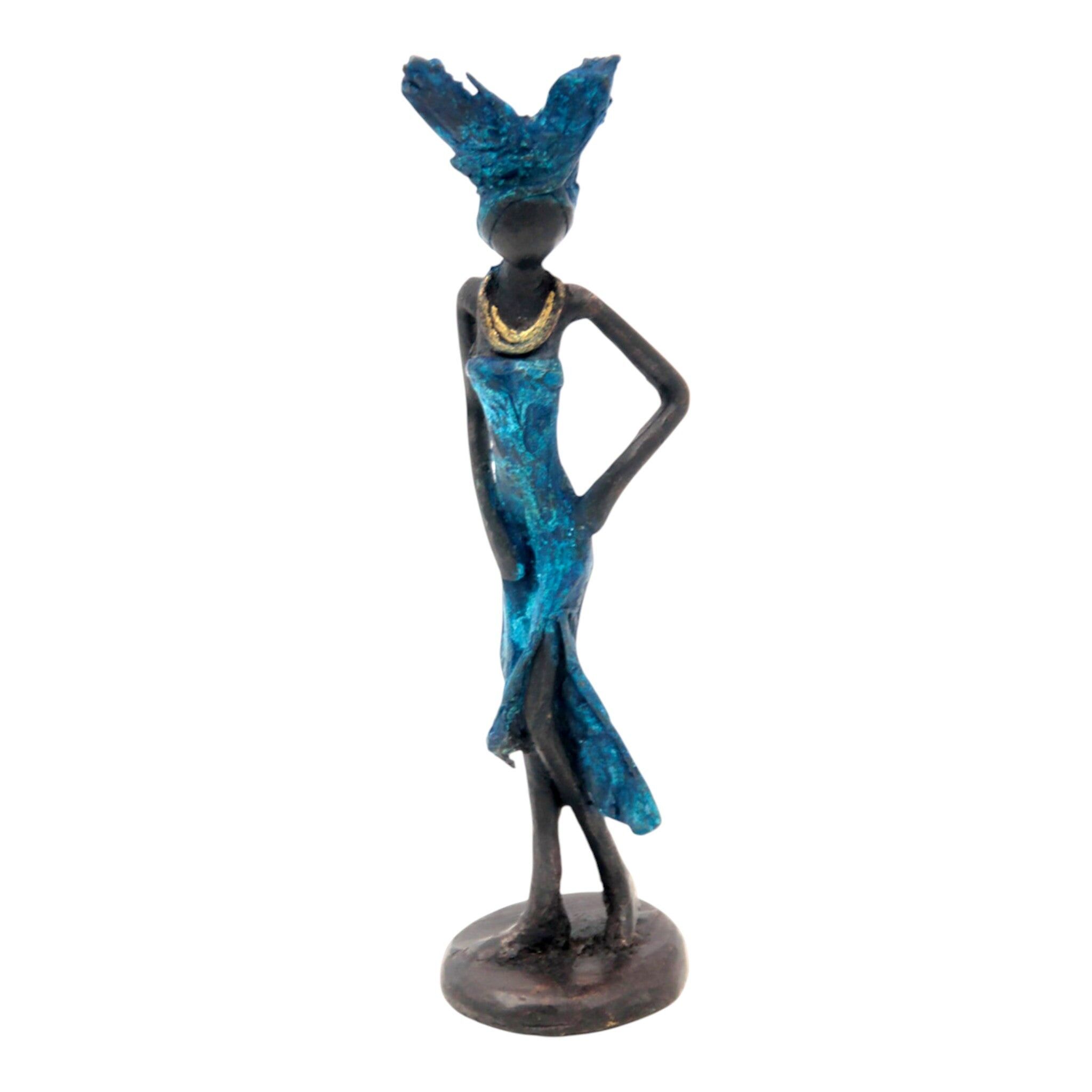 Bronzo 15 cm blu n°4