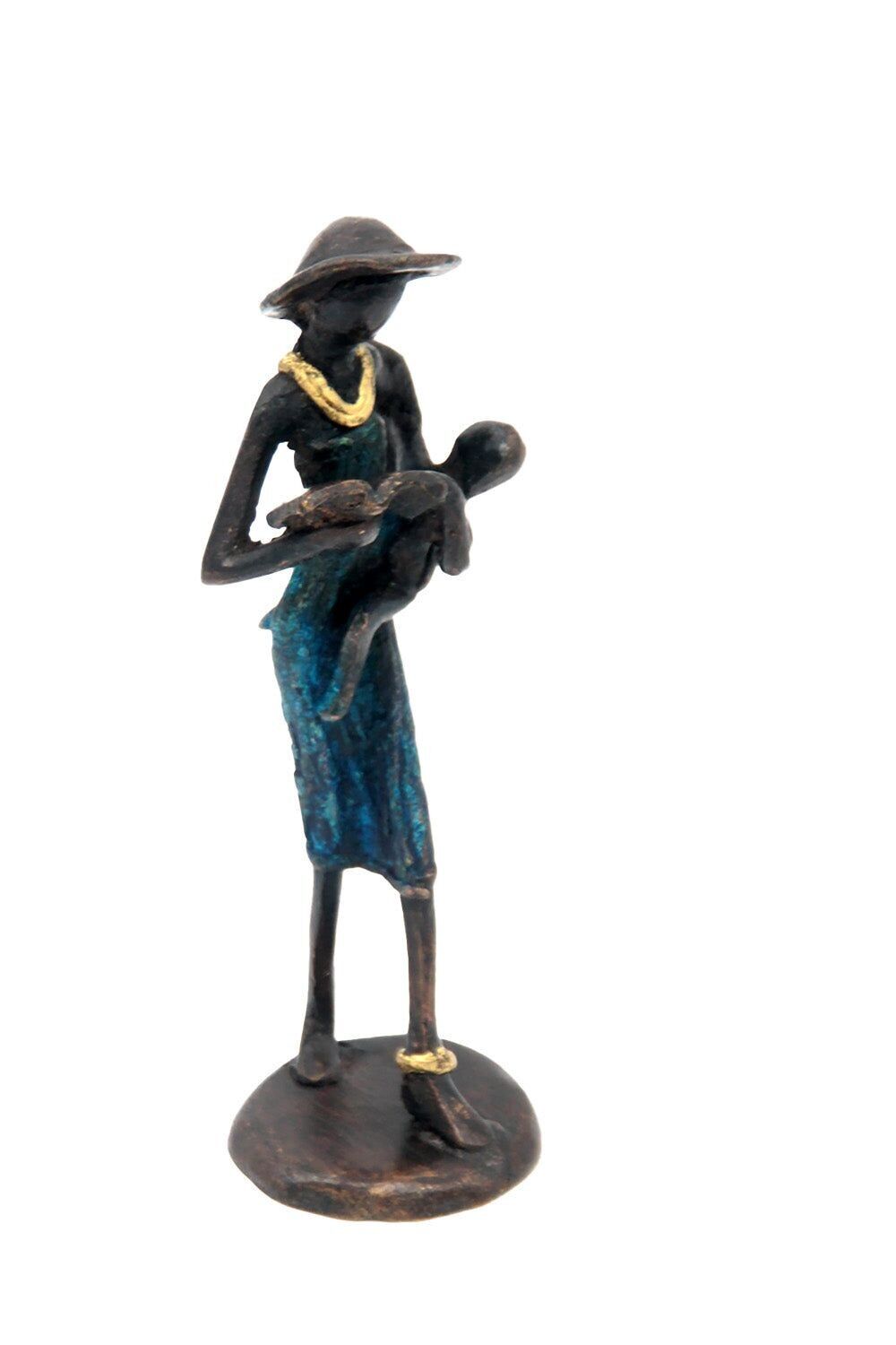 Bronzo 15 cm blu n°2