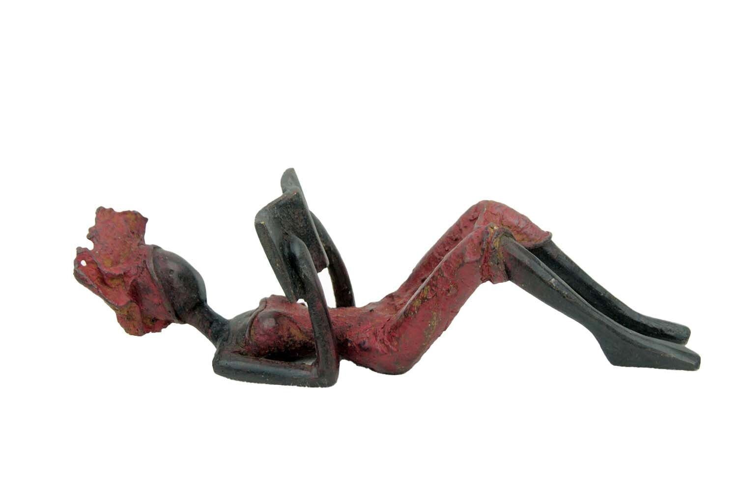 Längliche Bronze 20 cm rot Nr. 4