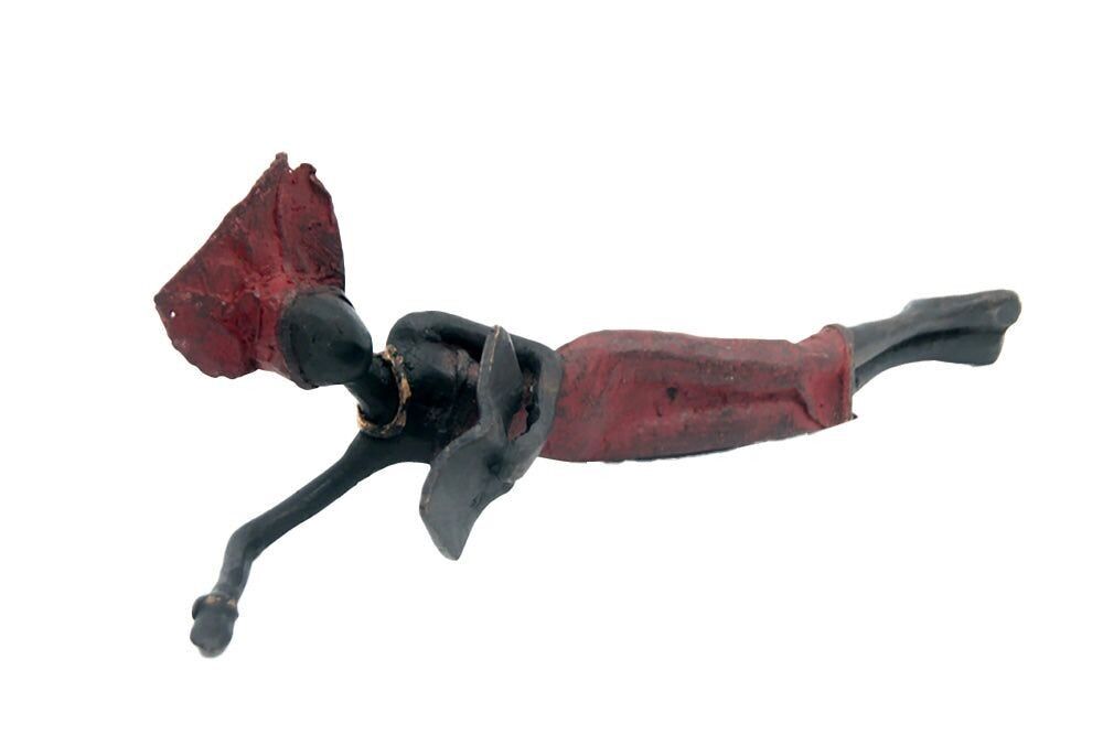 Längliche Bronze 20 cm rot Nr. 3