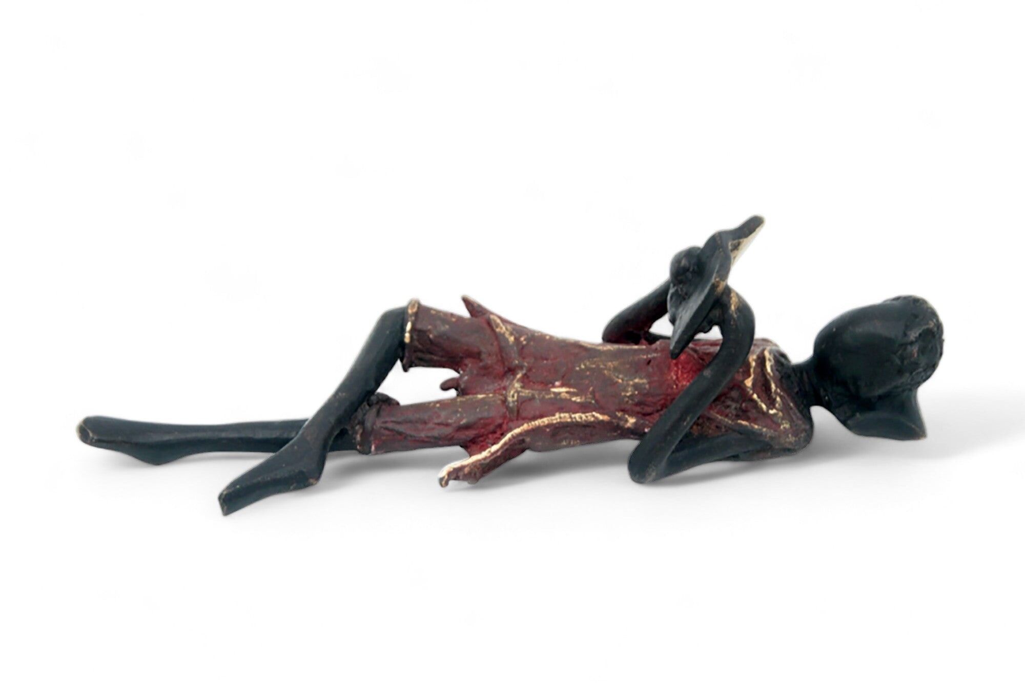 Längliche Bronze 20 cm rot Nr. 5