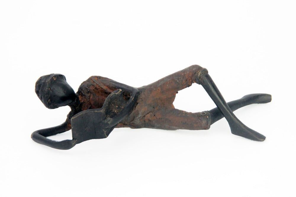 Bronze elongated 20 cm brown n°1