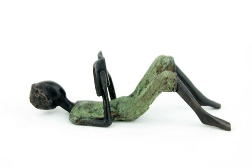 Bronze allongé 20 cm vert n°4