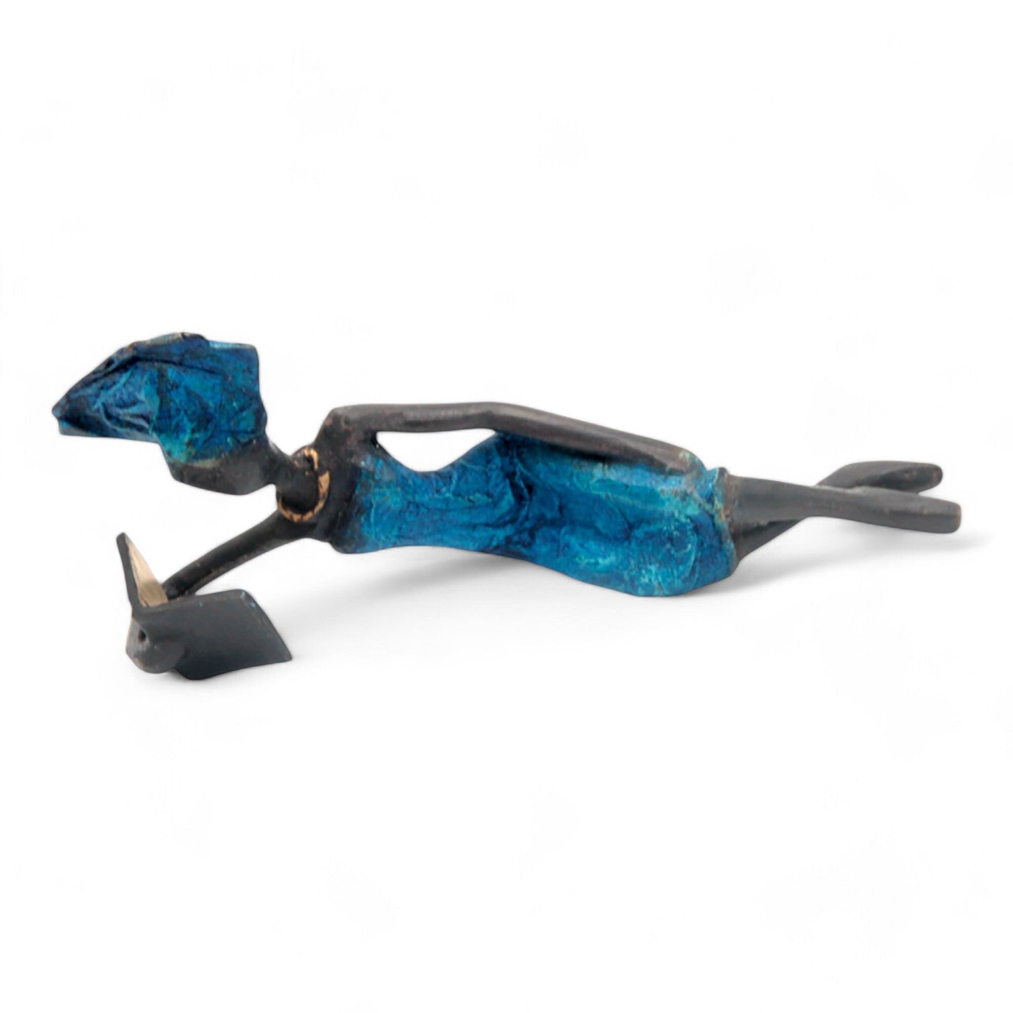 Bronzo allungata 20 cm blu n°11