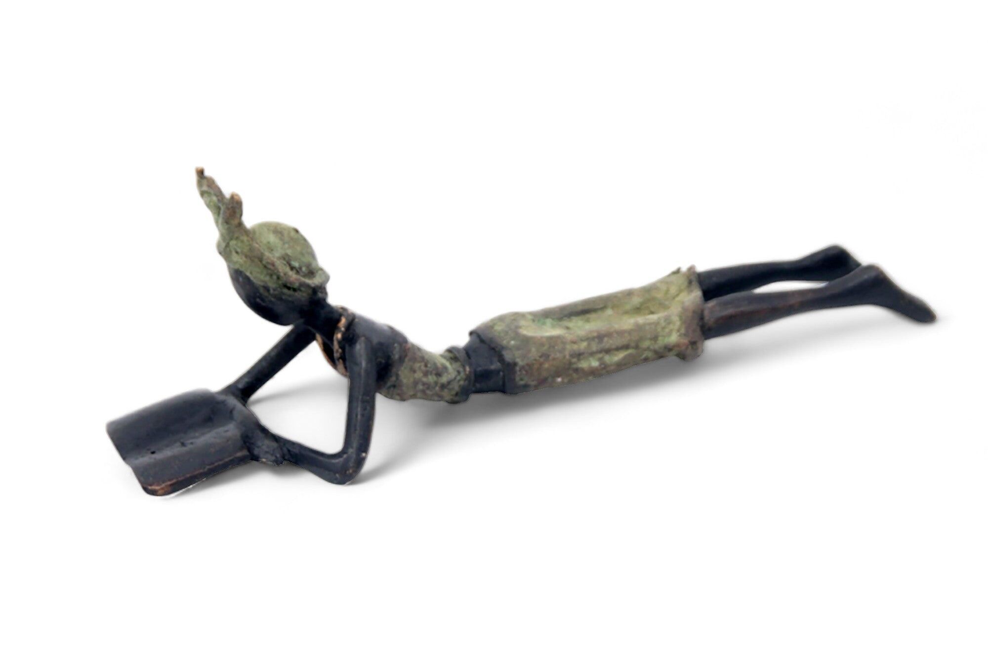 Bronzo allungata 20 cm verde n°8