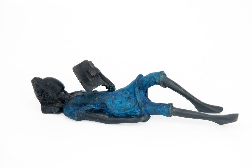 Bronzo allungato 20 cm blu n°4