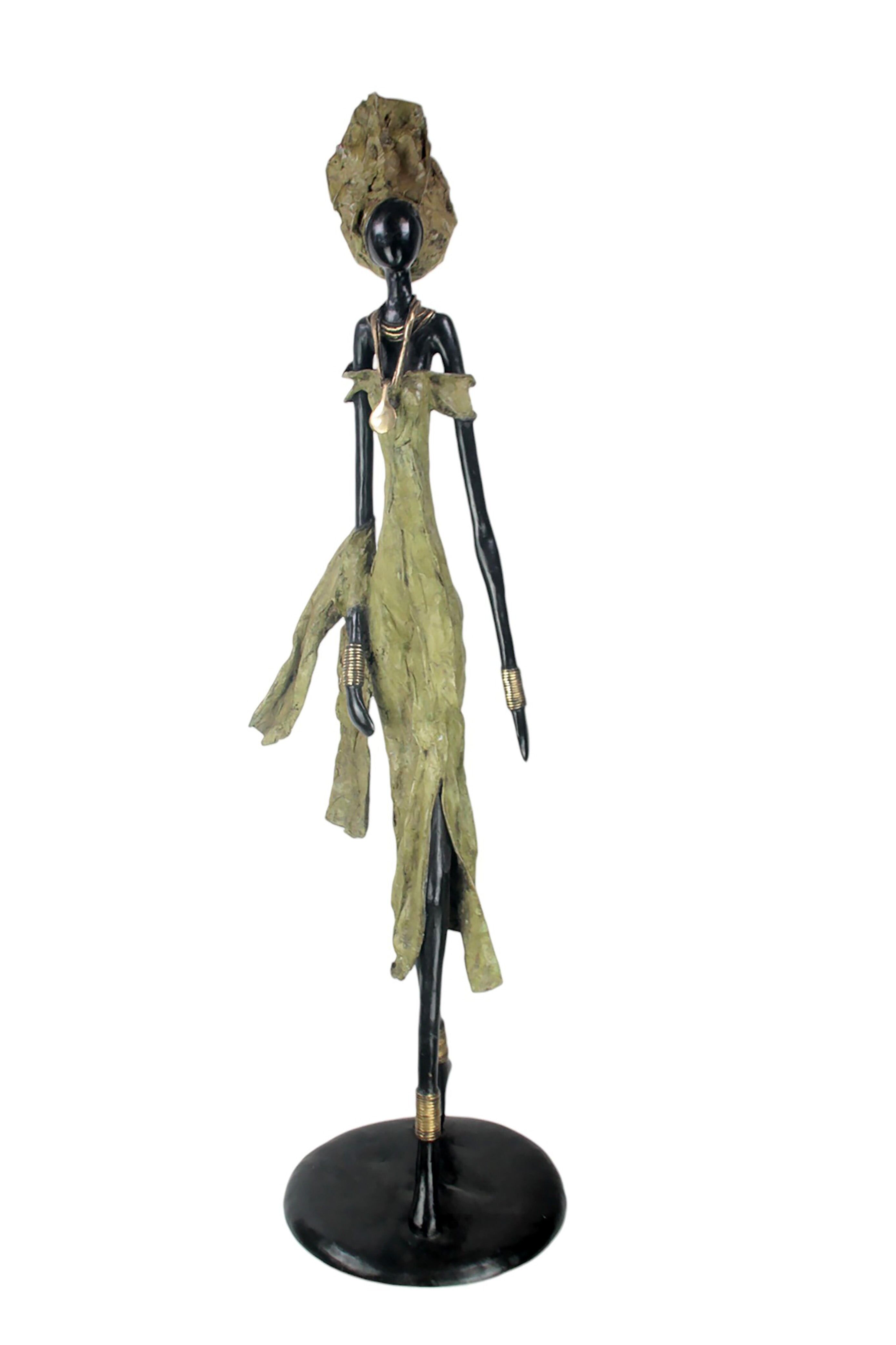 Bronze Issouf 130 cm grün Nr. 1