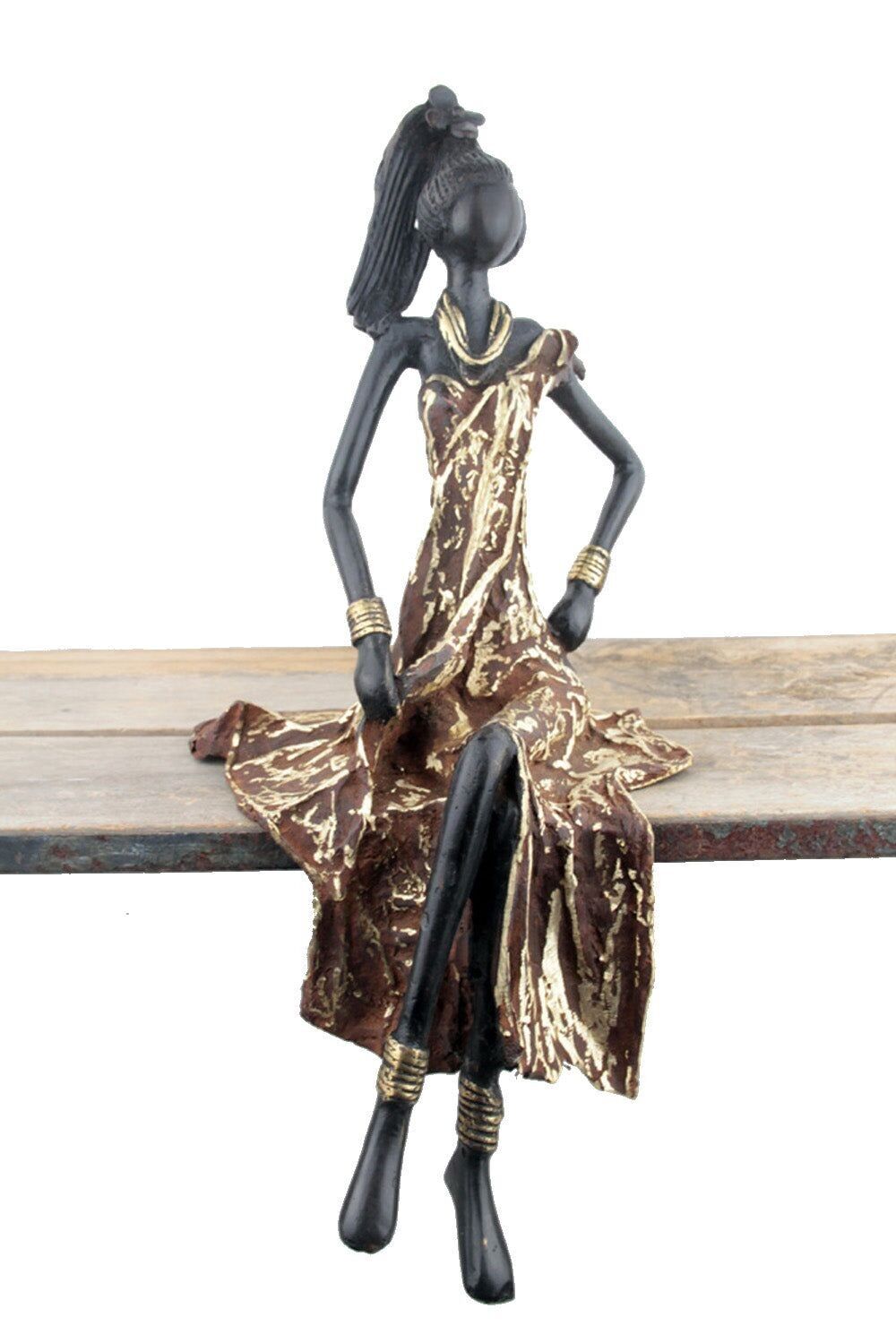 Seduto bronzo 40 cm marrone n°7