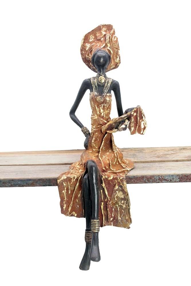 Seduto bronzo 40 cm marrone n°6