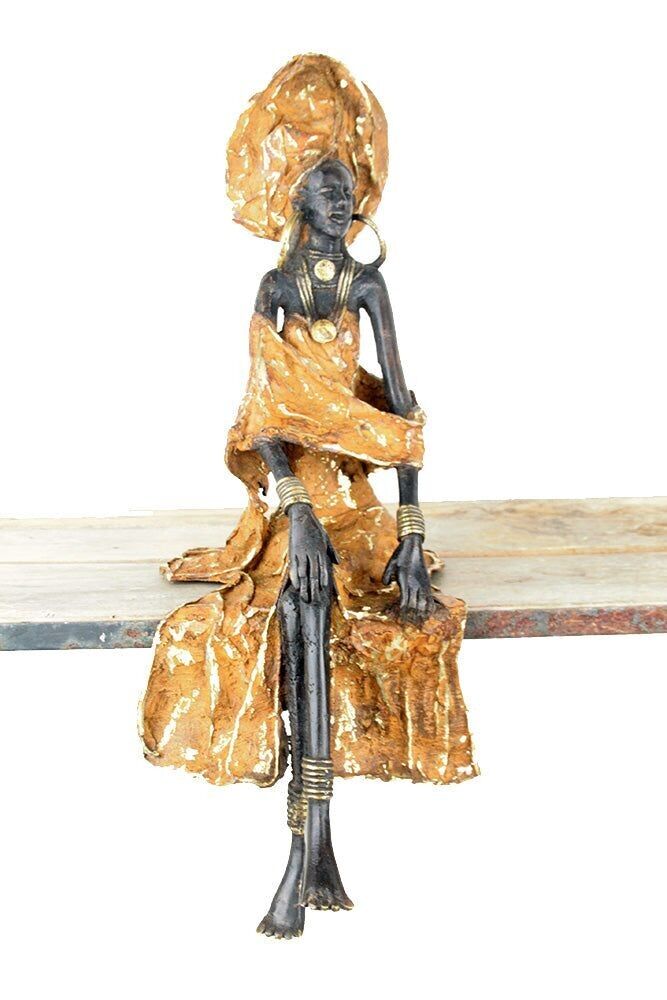 Seduto bronzo 40 cm marrone n°9