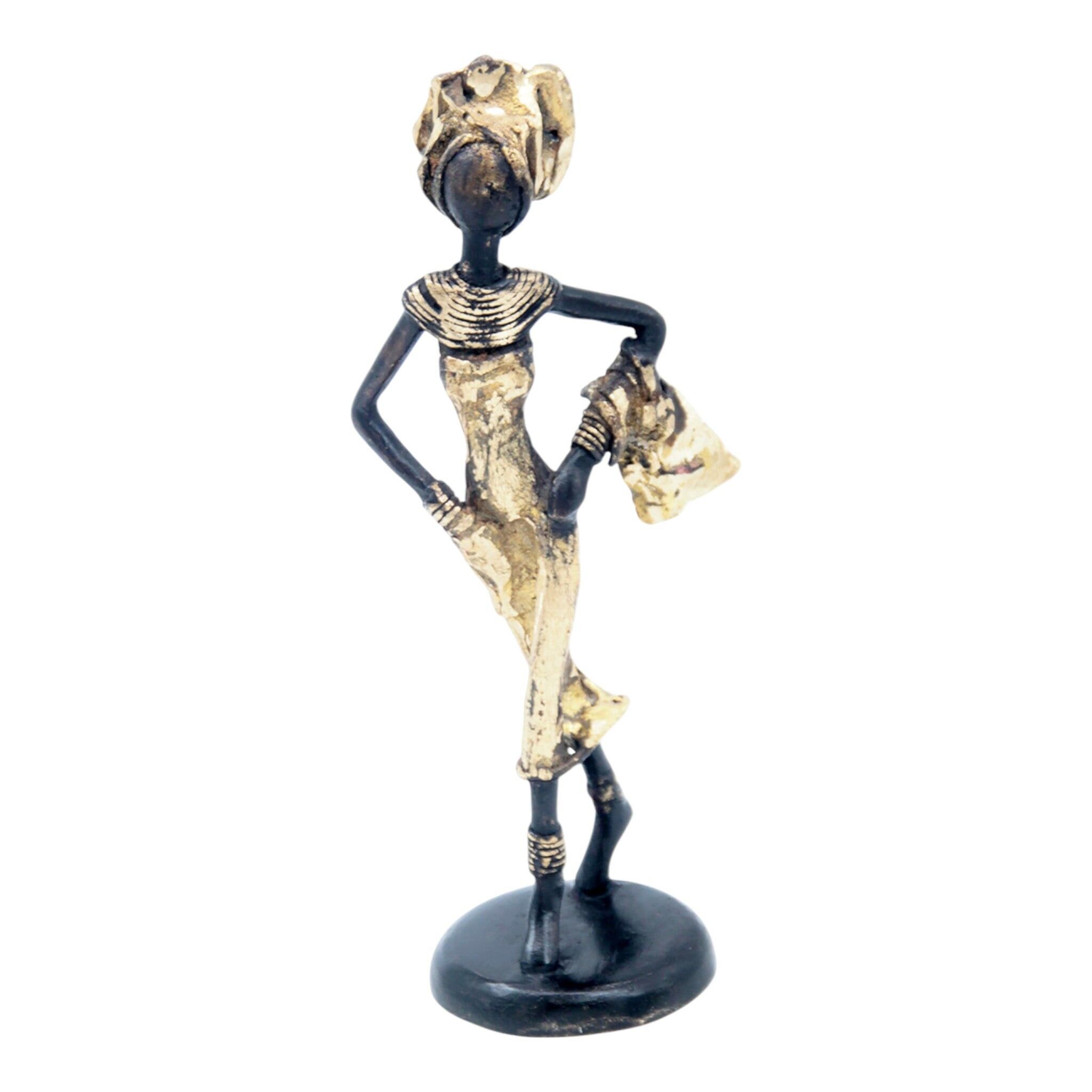 Bronze 20 cm vergoldet Nr. 5