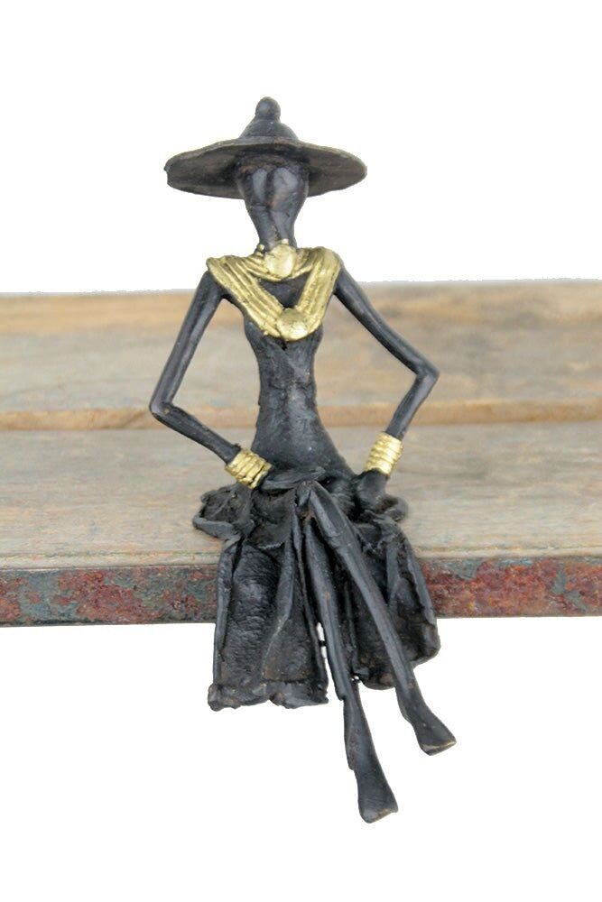 Seated bronze 20 cm black n°5